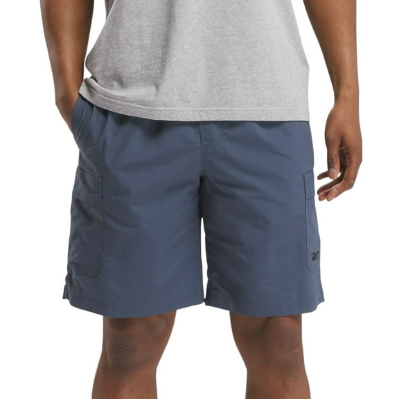Reebok Mens Regular fit Cargo Shorts Small Grey Solid