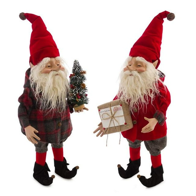 Melrose International 76149DS 25.5 in. Polyester & Resin Elf - Set of 2
