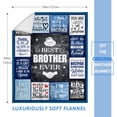 thumbnail image 4 of Gifts for Brother, Brother Gifts from Sister, Brother Birthday Gifts for Brother Adult, Brother Gifts for Christmas Birthday, Big Brother Gifts, Funny Brother Blanket 50"x60" Gifts Ideas, 4 of 6
