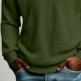 thumbnail image 3 of MELDVDIB Mens Textured Knit T-Shirts Half-Zip Lapel Solid Color Drop Shoulder Oversized Long Sleeve Shirts Spring Fall Fashion Casual Light Weight Pullover Tops, 3 of 9