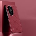 thumbnail image 1 of Luxury Plain Leather + Camera Lens Protection Case For Honor 200 Pro Honor200 Honor 100 Pro Hard Slim Good Texture Cover Wine For Honor 100 Pro, 1 of 6