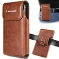 thumbnail image 6 of Caseswill For iPhone 17e / 17 / 17 Pro / 16e / 16 / 16 Pro / 15 / 15 Pro / 14 / 14 Pro / 13 / 13 Pro / 12 / 12 Pro / 11 / 11 Pro / X / XS Case Premium Leather Phone Pouch with Belt Clip Holster, 6 of 7