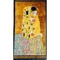 thumbnail image 6 of Gustav Klimt - Kissing - Gold - Robert Kaufman - Quilting Cotton Panel, 6 of 9