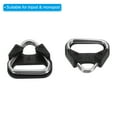 thumbnail image 4 of Unique Bargains Camera Strap Lug Ring Metal Triangle Split Ring Hook Adapter with Plastic Cap Universal, Silver Black 8 Pack, 4 of 7
