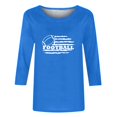 thumbnail image 2 of Blouses pour Femmes T-Shirt Imprimé Manches 3/4 Blouse Col Rond Décontracté, Blouses pour Femmes T-Shirts pour Femmes, Blouses pour Femmes Décontractées, 2 of 5