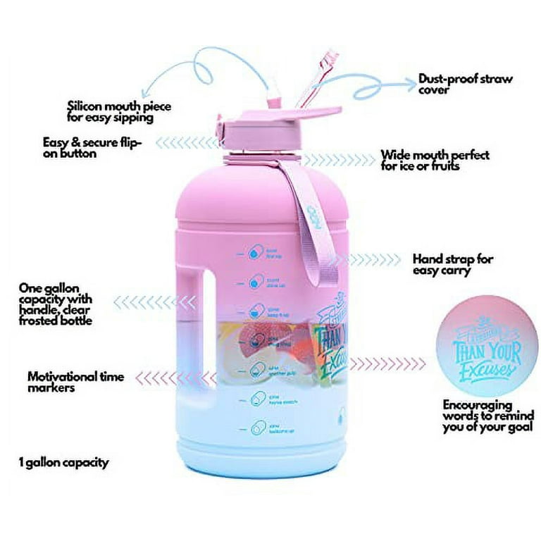 Sunny Morning – Inspo 1 Gallon Water Bottle With Time Marker – H2O Capsule