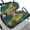 Jamaican Flag Coconut Tree, variant on Yuyamidu Frangipani Golf Cart Seat Covers for 2-Person Seats Palm Leaves Car Seat Protector Green Golf Cart Back Rest Cover Set of 2, Easy to Install