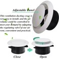 thumbnail image 5 of yeuweold Round Ceiling Ventilation Grille for 100mm Duct Adjustable Wall Air Outlet (4 Inch), 5 of 5