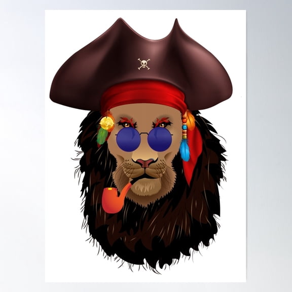 Wild Lion – Alpha King Of Beasts Poster Wall Art, Modern Wall Decor For Living Room Bedroom, 8x12 UNFRAMED