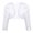 White, variant on MSemis Kids Girls' Beaded Open Front Bolero Shrug Short Cardigan for Flower Girls Cover Up