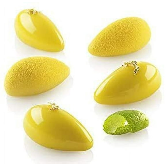 Silikomart Quenelle 10 Silicone Mold with 20 Cavities, Each 1.73 Inch x 0.82 Inch x 0.78 Inch High