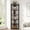 Black, variant on Tribesigns 6-Tier Corner Shelf, 70.86" Tall Freestanding Bookshelf for Living Room, Bedroom, Black