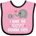 thumbnail image 3 of Inktastic Best Granna Ever Grandchild Boys or Girls Baby Bib, 3 of 4