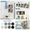 thumbnail image 5 of Kaboon Wall Mount Cube Shelf Set of 2, 12.5x12.5x7.87, Model-Cube-Shelf, Eucalyptus, 5 of 7