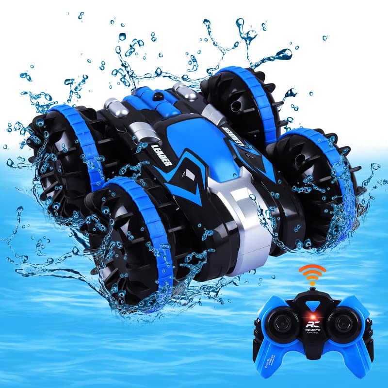 2.4G RC Car Boat Land Water RC Stunt Car Double Sided Remote Control