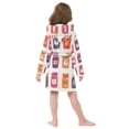 thumbnail image 7 of FORMRS Niños Bathrobe Unisex Hooded Robe Soft Plush Pajamas Sleepwear, Size 7-9T, Jam Jars, 7 of 7
