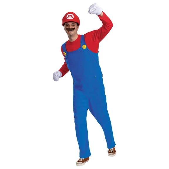 Disguise Adult Super Mario Bros. Mario Costume - Size Small/Medium