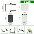 thumbnail image 4 of 4PCS Glass Sprouting Jars Kit Seed Starter Seed Sprouting Jar Kit with 1 Wide Mouth Mason Jars(1000ML), 4 of 9