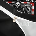 thumbnail image 5 of Homewish Halloween Skull Skeleton Bedding, Handball Sport Duvet Cover Full, Black Red White, Black Reversible 3-Piece, 1 Duvet Cover and 2 Pillowcases, 5 of 7