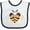 White and Navy, variant on Inktastic Valentine's Day Bumble Bees Boys Baby Bib