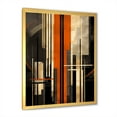 thumbnail image 2 of Designart "Vectors In Orange And Grey I" Abstract Shapes Picture Framed Canvas Prints, 2 of 5