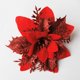 thumbnail image 3 of Christmas Poinsettia Glitter Flower Hanging Xmas Party Tree Decoration DIY Garlands Home Wedding Party Decorations Artificial, 3 of 5
