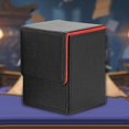 thumbnail image 6 of STARTIST Trading Card Deck Box Card Holder Storage Sturdy Carrying Holds 100 Cards Card Deck Case Card Organizer for TCG Baseball Card Black Inner Red, 6 of 8