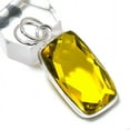thumbnail image 2 of Natural Citrine Gemstone Handmade 925 Sterling Silver Gift Pendant 1.77", 2 of 2