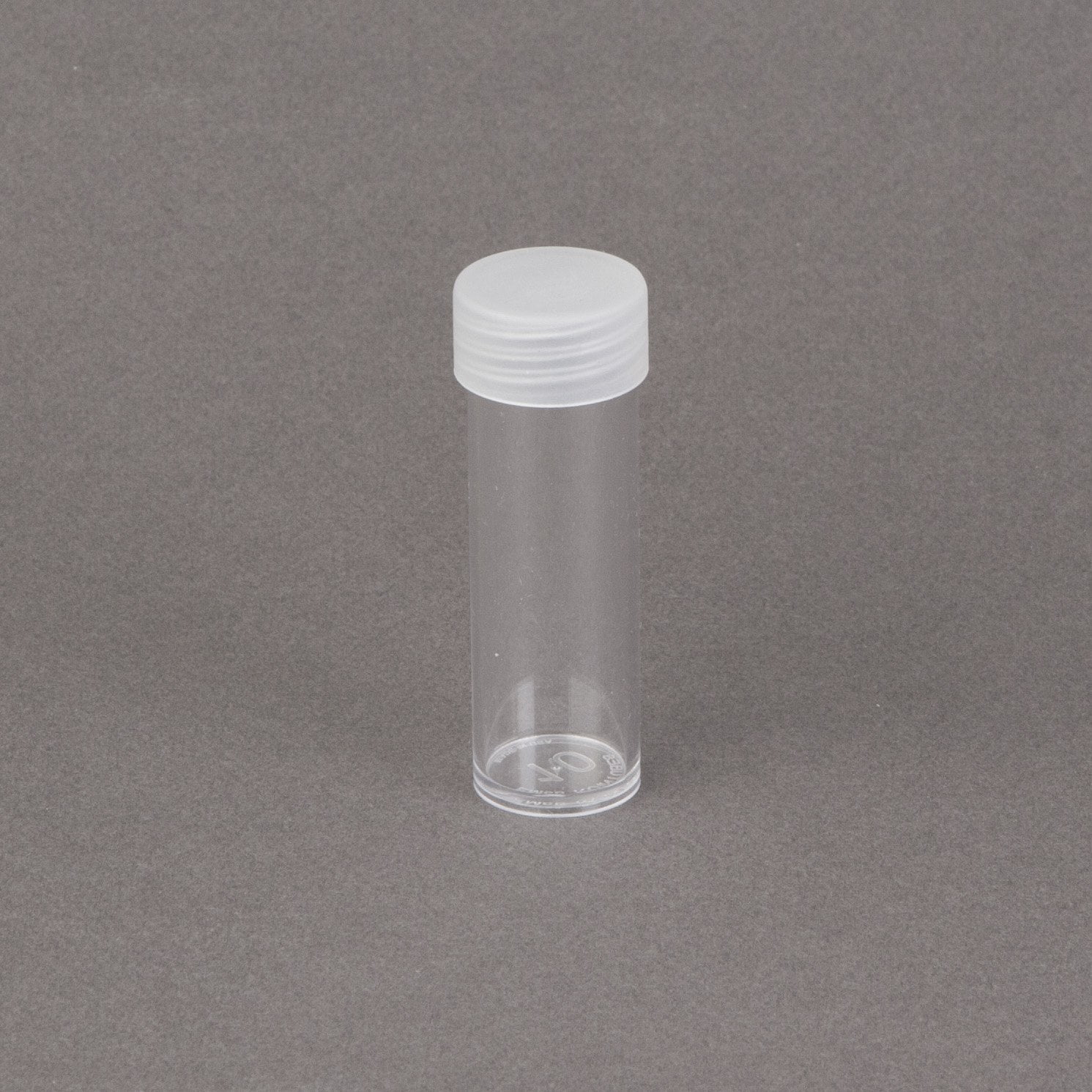 5 NEW BCW ROUND SMALL DOLLAR CLEAR PLASTIC COIN STORAGE TUBES W/ SCREW ON CAPS 