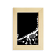 thumbnail image 1 of Hueso de dinosaurio de vegetación fósil Escritorio de madera Arte Pintura 5x7 pies Marco de foto, 1 of 4