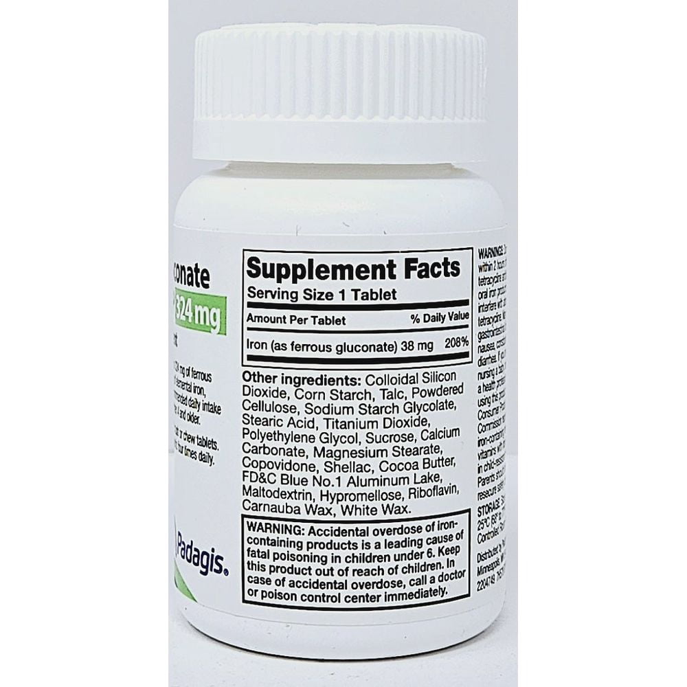 Perrigo Ferrous Gluconate 324mg Tablets, Pack of 3