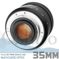 thumbnail image 4 of Oshiro 35mm f/2 LD UNC AL Wide Angle Full Frame Prime Lens for Canon EOS Digital SLR Cameras Bundle with Opteka 55mm 10x HD II Professional Macro Lens for Digital Cameras and Accessories (6 Items), 4 of 11