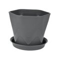 thumbnail image 1 of Colaxi Pot de Fleurs avec Base Jardinière Moderne Robuste pour Légumes pour Cour, Patio, Maison Gris, 1 of 8
