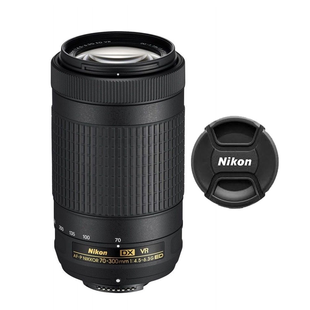 Nikon AF-P DX Nikkor 70-300mm f/4.5-6.3G ED (VR) Lens + Top
