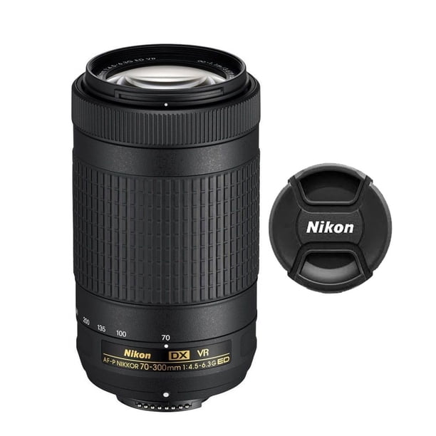 Nikon AF-P DX Nikkor 70-300mm f/4.5-6.3G ED (VR) Lens + Top