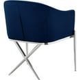 thumbnail image 2 of Meridian Furniture Xavier Navy Velvet Dining Chair, 2 of 7