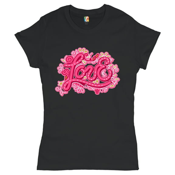 Tee Hunt Love T-Shirt Valentine's Day Sweet Relationships Romance Cute Women's T-Shirt Tee