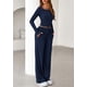 thumbnail image 3 of Conjunto Coordinado PRETTYGARDEN 2 Piezas Azul Marino XL para Lounge, 3 of 8