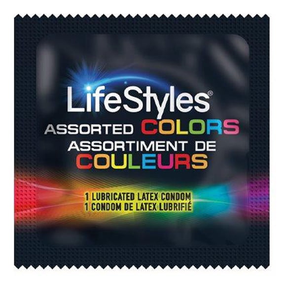 Lifestyles Flavors & Colors Brass Lunamax Pocket Case, Premium Sampler of Lubricated Latex Condoms-24 Count