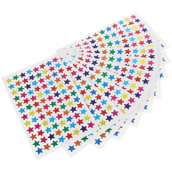 960pcs 1cm Self-Adhesive Star Stickers Assorted Colors for Kids, Students, Teachers, Rewards, Classroom Supplies