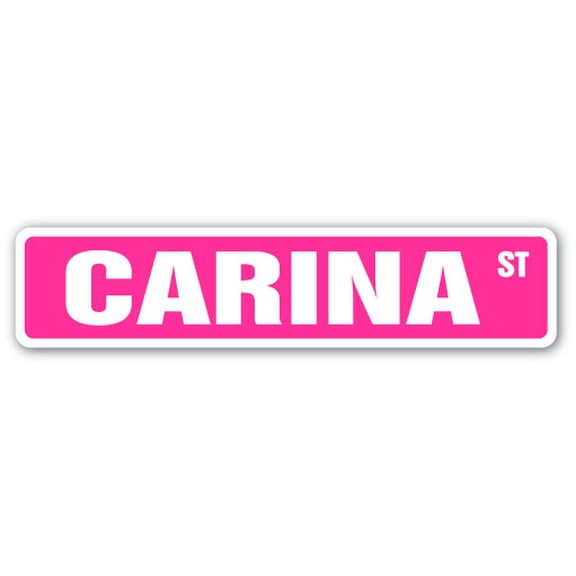 CARINA Street Sign Childrens Name Room Sign | Indoor/Outdoor | 30" Wide