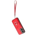 thumbnail image 2 of Wallet Case for Motorola Moto G Stylus 5G 2024, Stylish Ultra Slim PU Leather Card Slots Ring Stand Wrist Strap Shockproof Protective Thin Lightweight Back Case Cover for Moto G Stylus 5G 2024, Red, 2 of 7