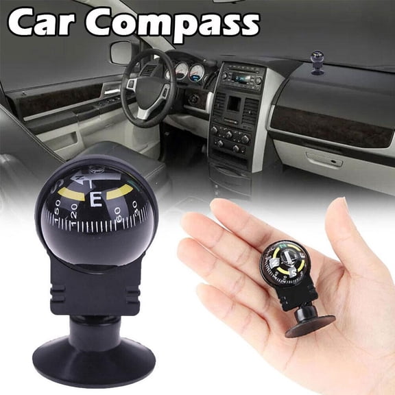 Blarkrus Car Compass Mini Compass Ball Lc282 Car Car Compass Ornaments Compass Adjustable Suction Cup Compass Ball Spot