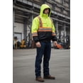 thumbnail image 2 of Just In Trend High Visibility Reflective Fleece Lined Waterproof Safety Jacket, ANSI107 Compliant, Yellow (Medium), 2 of 5