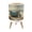 Color 2, variant on Small Trash Can with Lid Silhouetted Bear Family Forest Sunrise Mountain 1.8 Gallon Dog Proof Trash Can Round Garbage Can Waste Bin Wastebasket for Bathroom Bedroom Living Room