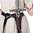 thumbnail image 5 of KAKOWELY 1 juego de cinturón de espada de rana medieval de PU, accesorio de disfraz de rana para cosplay, actuación en el escenario, 5 of 5