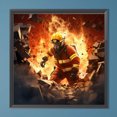 thumbnail image 1 of Pintura de diamante 5D DIY taladro redondo completo heroico bomberos kit decoración del hogar Hugtrwg Para estrenar, 1 of 9