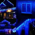 thumbnail image 4 of Icicle Christmas Lights 13ft 96 LEDs Icicle String Lights 8 Modes Twinkle Curtain Fairy Lights, Indoor Room Patio Garden Bedroom Wedding Halloween Party Decoration(6m,C), 4 of 4