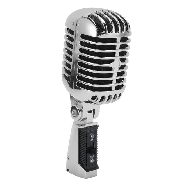 Stage Microphone Dynamic Cardioid Pickup Angle Adjustable Mic for Performance KTV, with Die Cast Shell, Soundproof Housing and Shock Mount Structure, for Live Recording