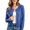 Blue, variant on Elegant Knit Buttonless Cardigan for with Long Sleeves and Draped Lightweight Wrap Style for Sun Casual Daily Wear Leopard Print Womens Cardigan Sweater and Sweaters for Women Women S